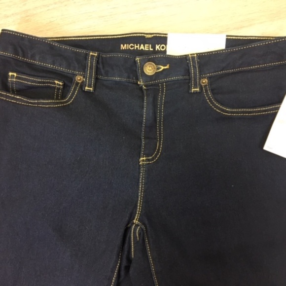Michael Kors Izzy Skinny Jeans, Dark Wash - Picture 3 of 8